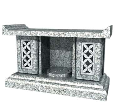 お墓の吉相の回転式香炉（経机）