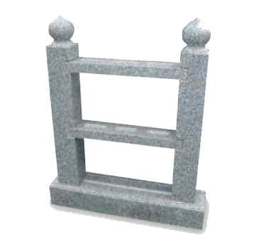 お墓の吉相の石質塔婆立